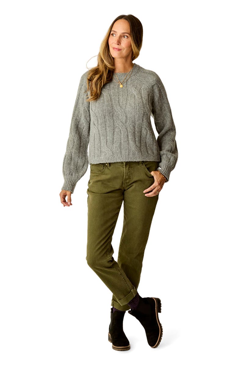 Carve Designs Eloise Wool Sweater, Alternate, color, Mid Grey