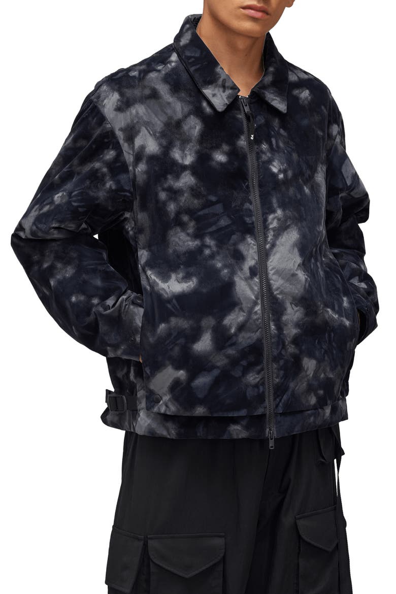 Tie Dye Allover Print Flock Liner Jacket, Main, color, MULTICOLOUR