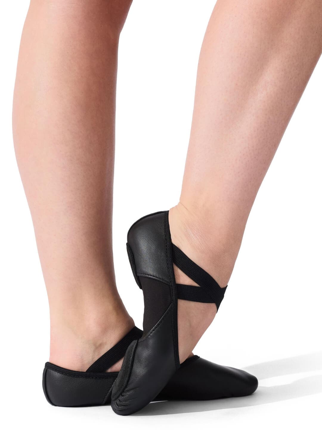 Hanami Leather Ballet Shoe, Alternate, color, black