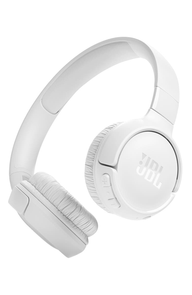 JBL Tune 520BT Wireless On-Ear Headphones, Main, color, White