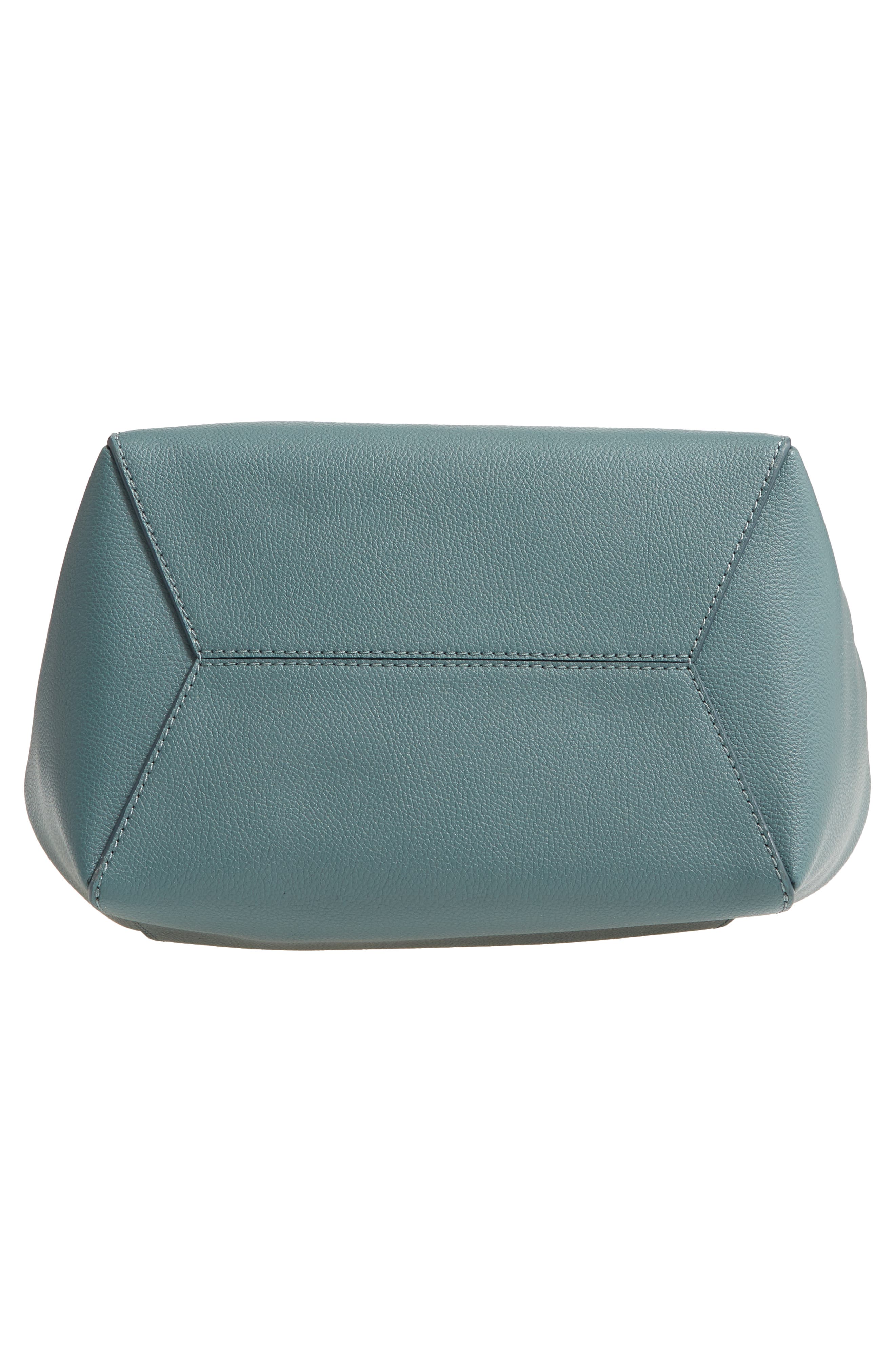 The Marc Jacobs The Bucket Bag Leather Crossbody Bag, Alternate, color, ARMORY BLUE