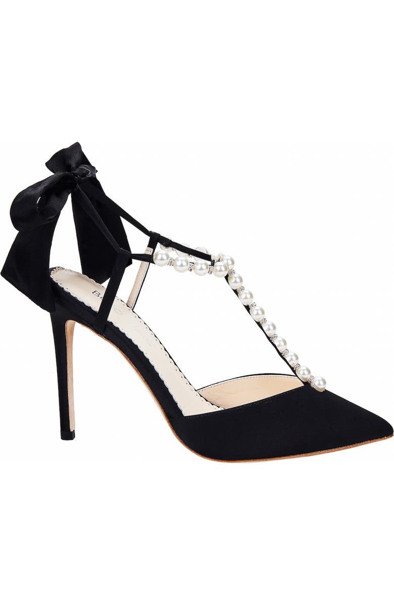 Bella Belle Imitation Pearl T-Strap Pump, Alternate, color,