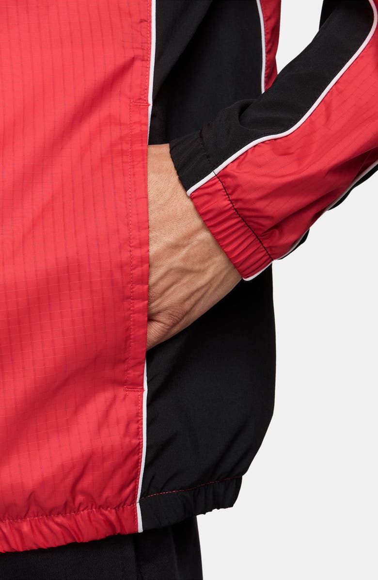 Nike Air Full-Zip Hooded Hybrid Utility Jacket, Alternate, color, Light Crimson/ Black/ White