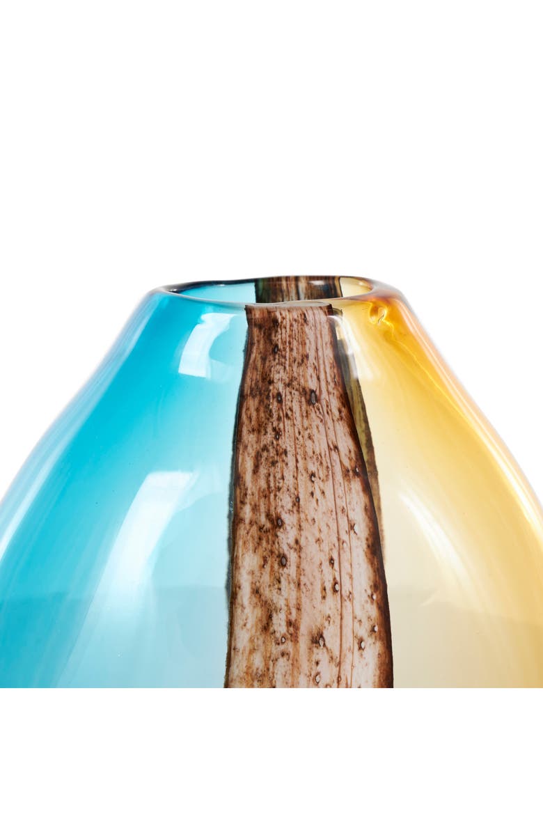 VIVIAN LUNE HOME Multicolored Glass Vase, Alternate, color, Multi Colored