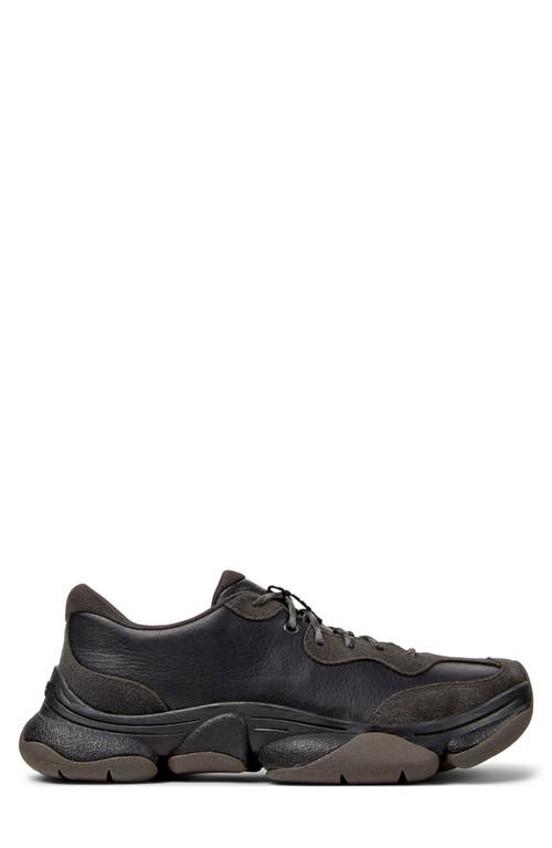 Camper Karst 2 Leather Suede Sneakers In Black