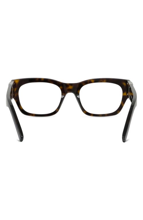 Givenchy 4g 52mm Square Optical Glasses In Blonde Havana