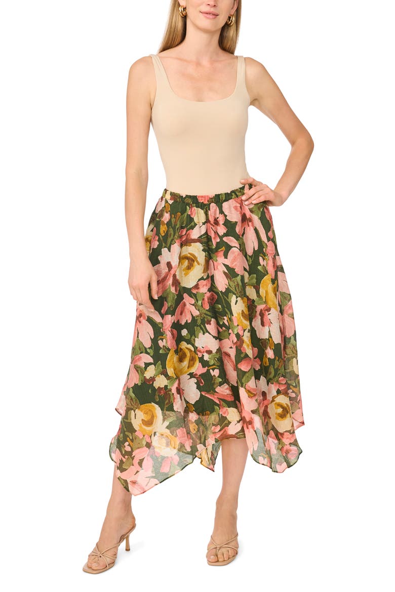 Asymmetric Midi Skirt, Alternate, color, KOMBU GREEN-367