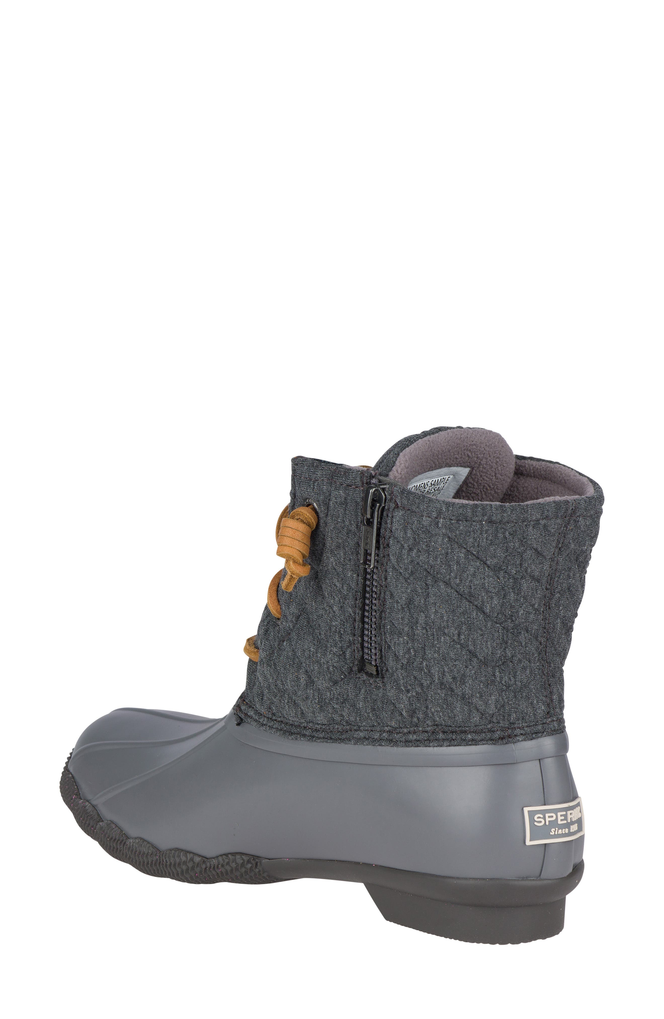 Saltwater Rain Boot, Alternate, color, GREY ROPE FABRIC