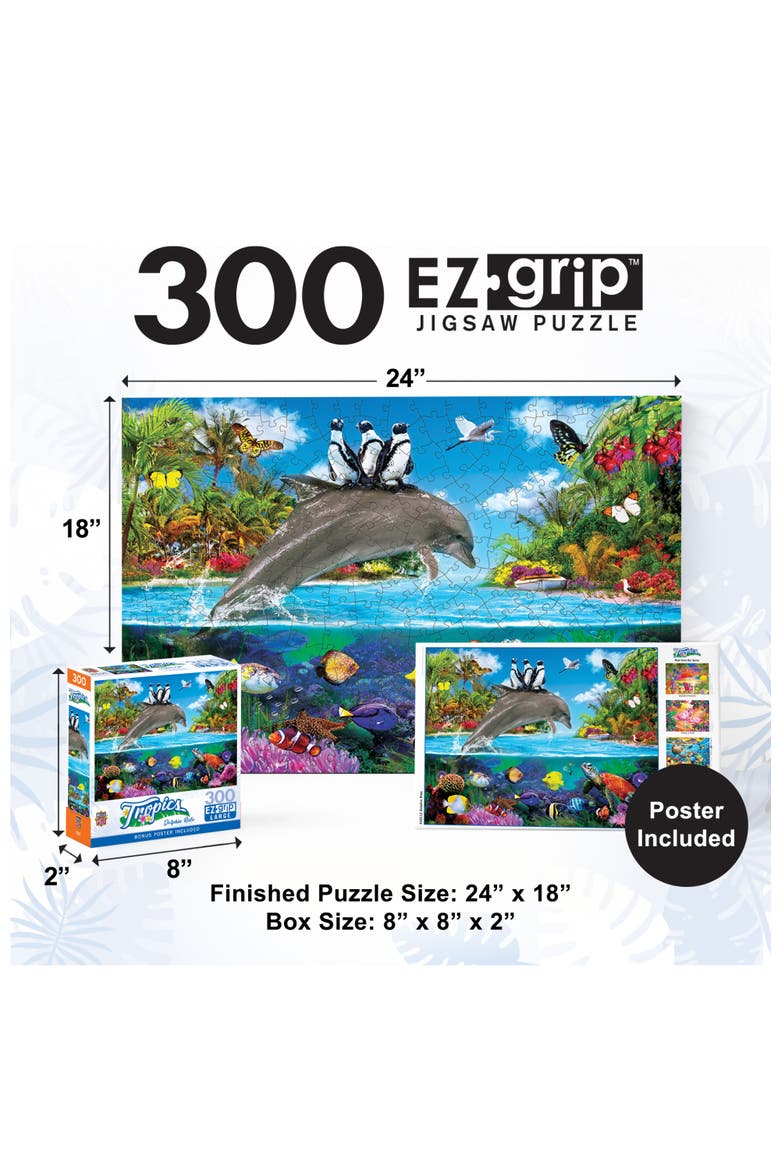 Dolphin Ride 300 Piece Jigsaw Puzzle, Alternate, color, Multicolor