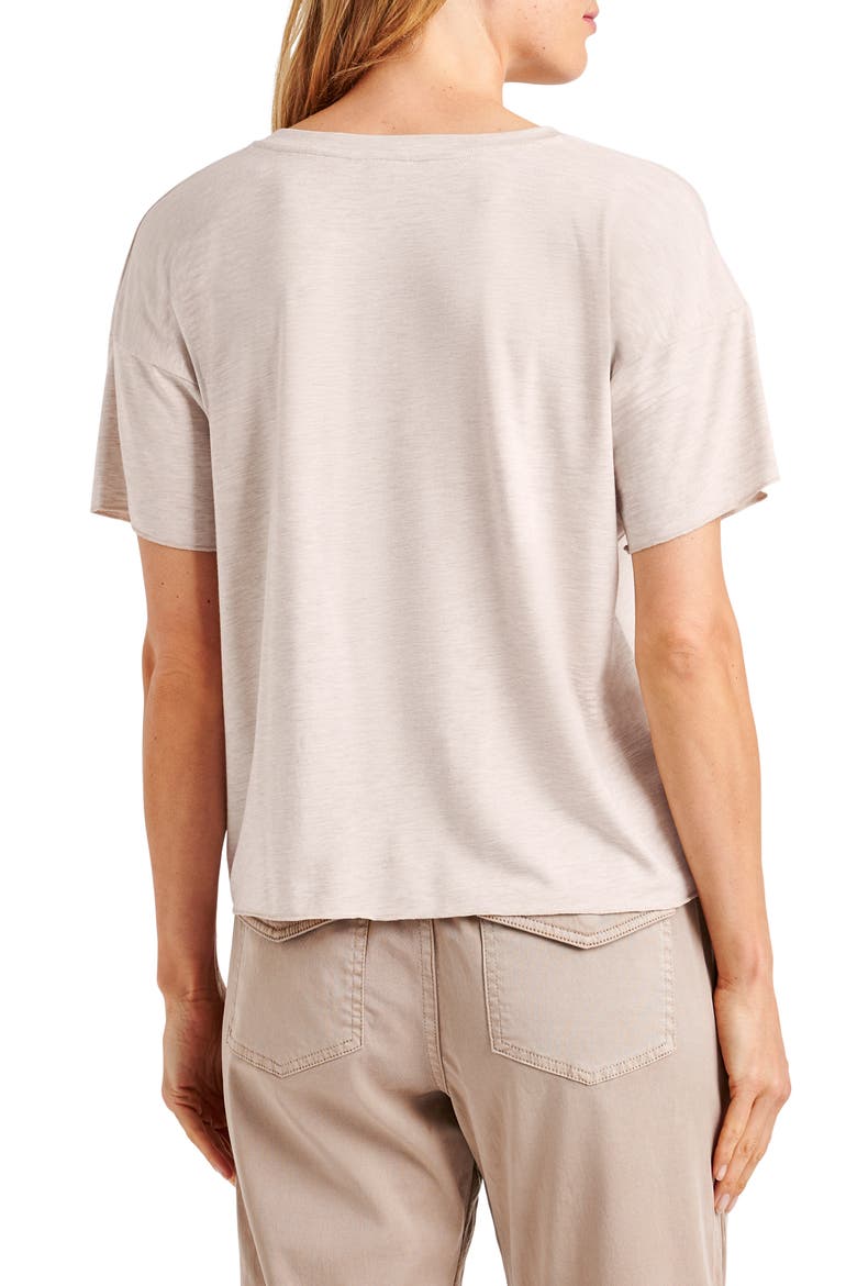 V-Neck Short Sleeve Tee, Alternate, color, OAT HEATHER