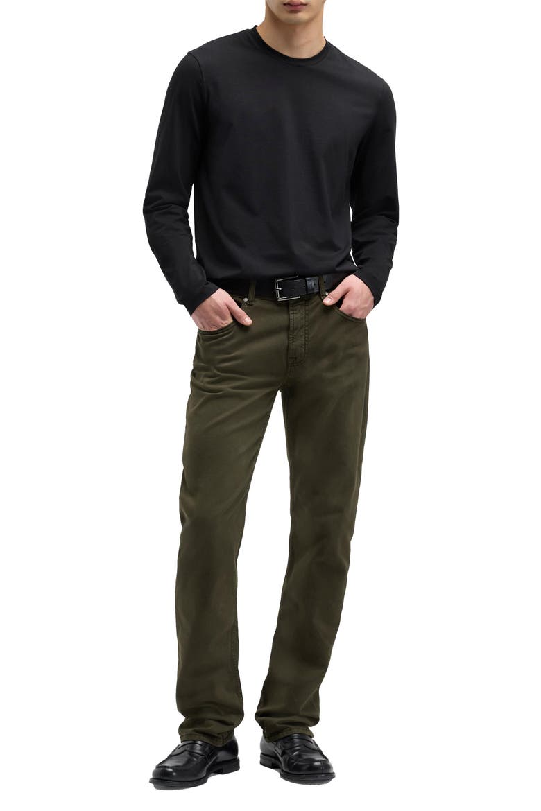 The Straight Leg Jeans, Alternate, color, DARK OLIVE