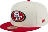 New Era Men's New Era  White/Scarlet San Francisco 49ers Main 59FIFTY Fitted Hat