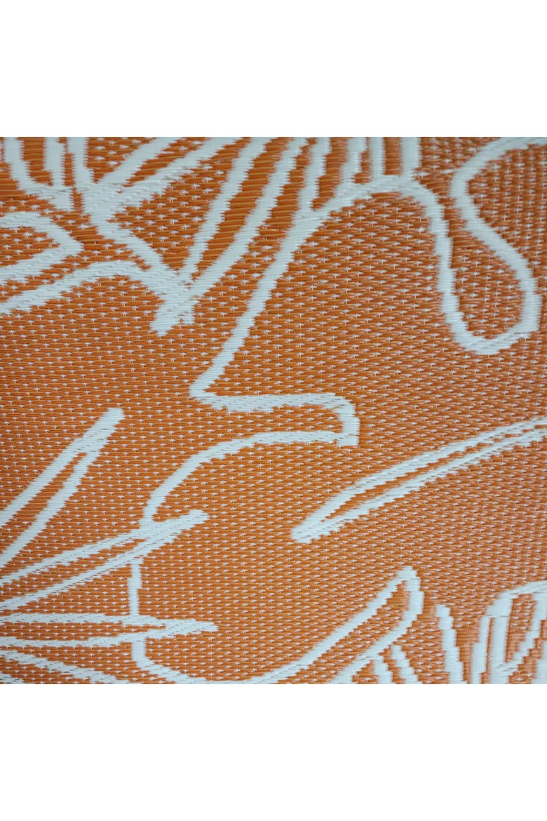 Palm Leaf Rug, Alternate, color, Salmon White - 5'x8'