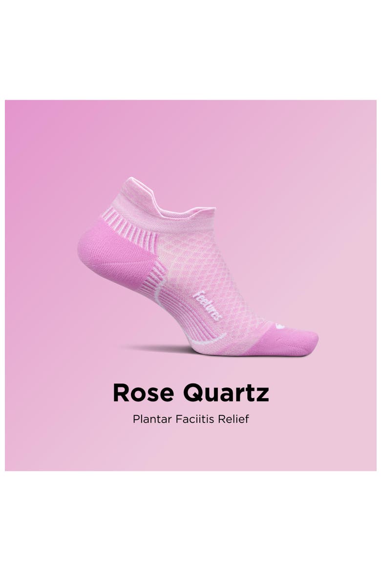 Plantar Fasciitis Relief Sock Light Cushion No Show Tab  Targeted Compression Sock, Alternate, color, Rose