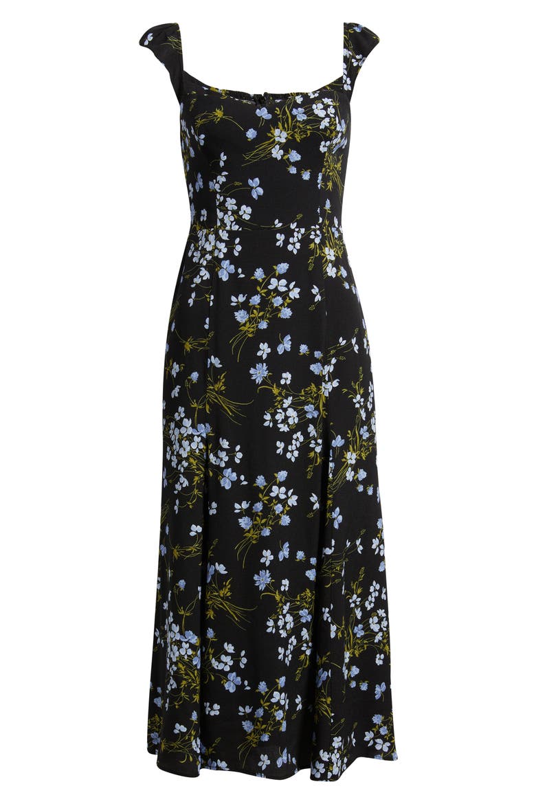 Bryson Floral Midi Dress, Alternate, color, LIA