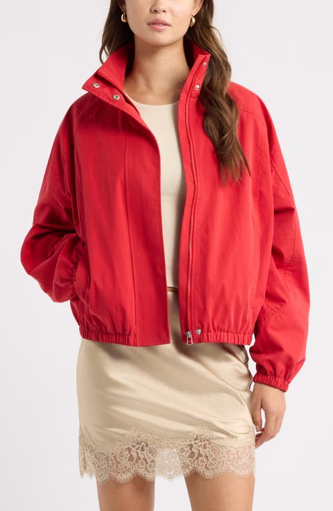 Cotton Blend Track Jacket