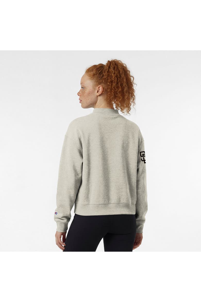 Women's Champion Stone San Francisco Giants Triumph Tri-Blend Sweatshirt, Alternate, color, Stone