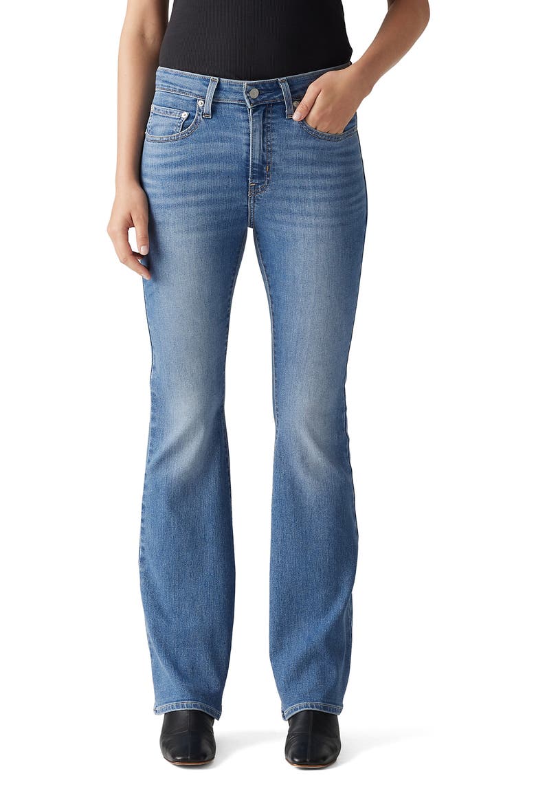 726™ High Waist Flare Jeans, Main, color, ETERNAL INDIGO