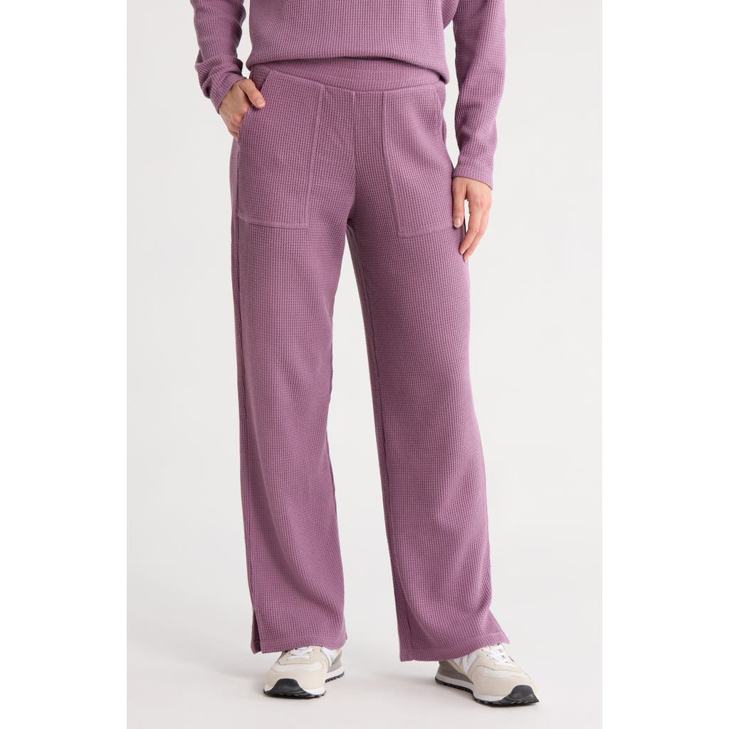Z By Zella Reset Waffle Stitch Pants In Purple