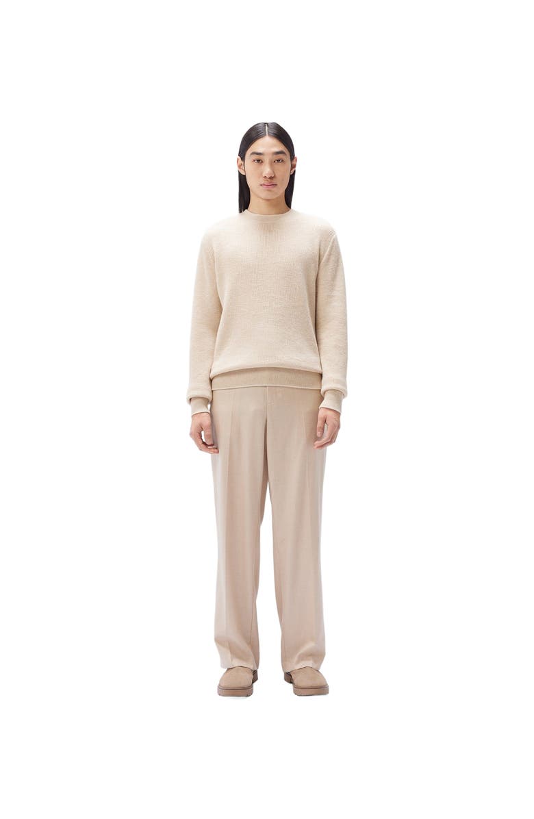 GOBI Mongolian Cashmere Men's Cashmere Crewneck Sweater, Alternate, color, Off White