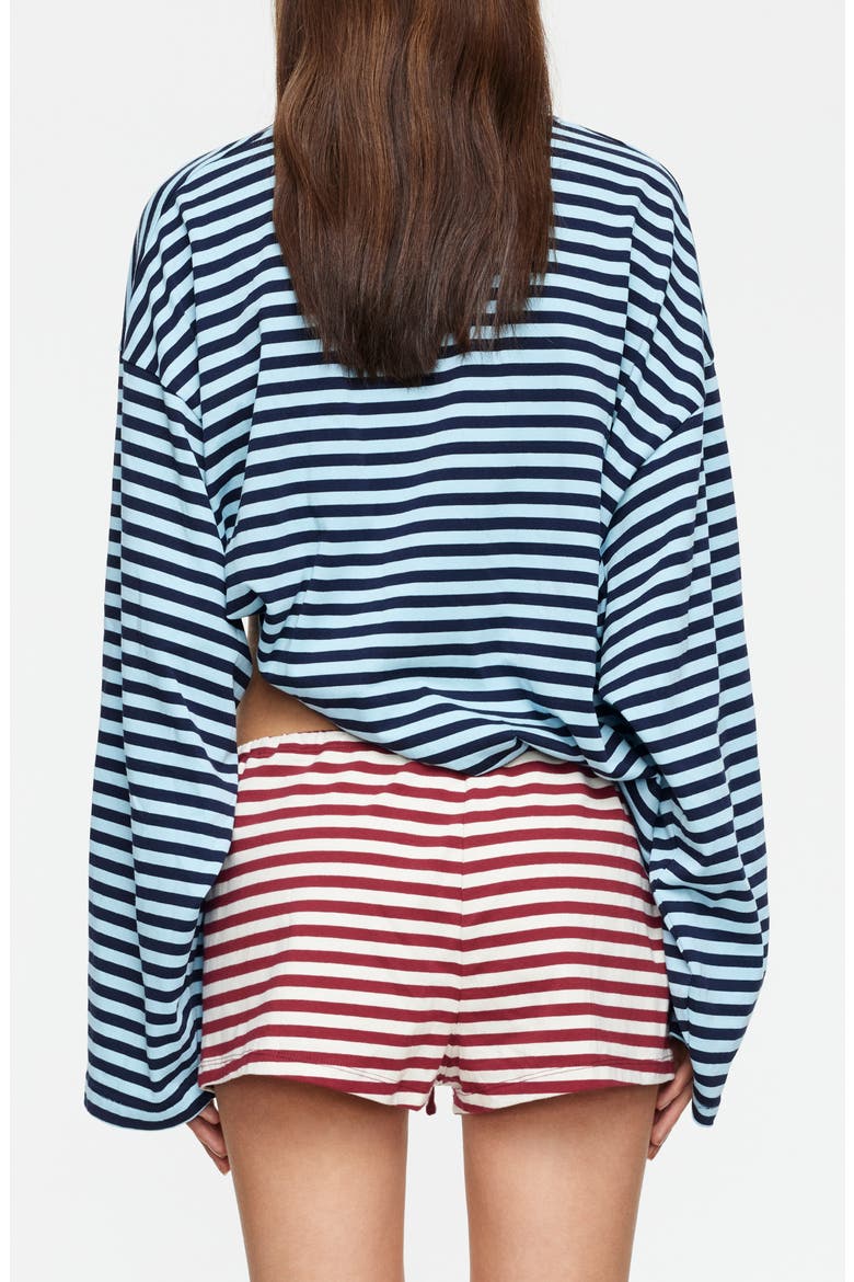 Bloom Stripe Top, Alternate, color, NAVY SEA STRIPE