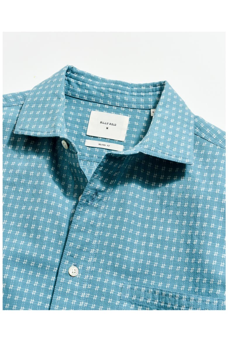 Check Dobby Treme Relaxed Fit Button-Up Shirt, Alternate, color, STEEL BLUE/ TINTED WHITE