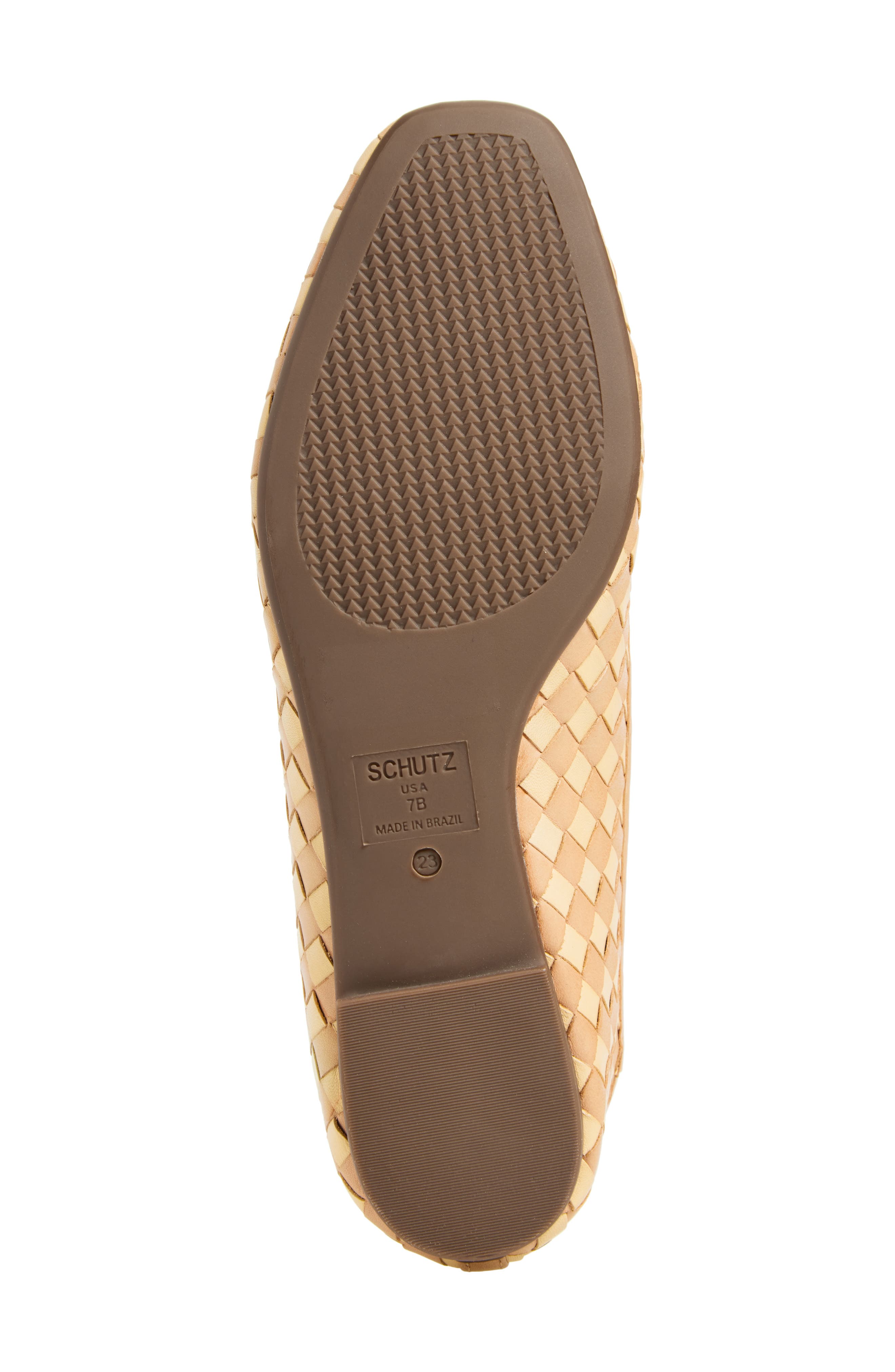 Schutz Arissa Woven Ballet Flat, Alternate, color, Light Beige/ Natural Nibs