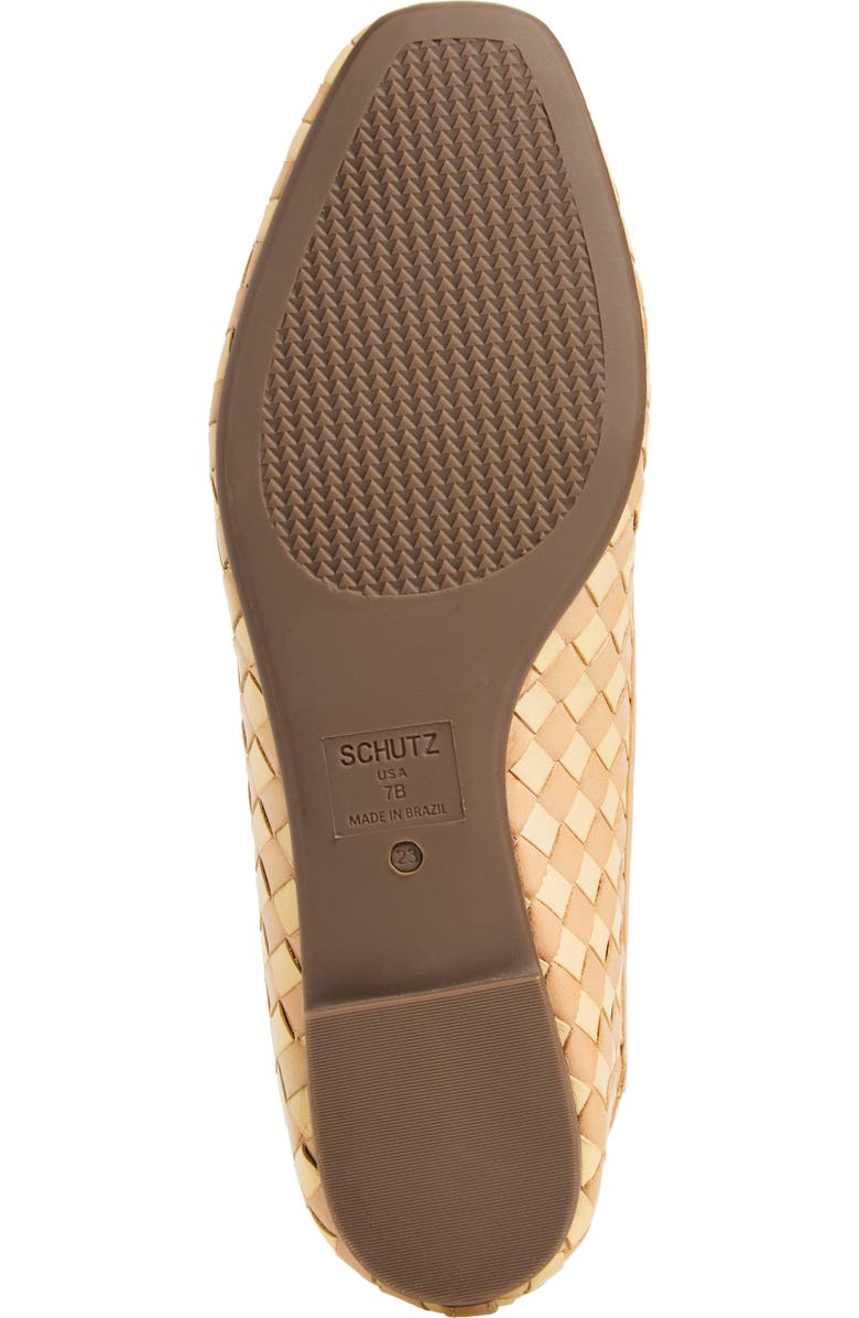 Schutz Arissa Woven Ballet Flat, Alternate, color, Light Beige/ Natural Nibs