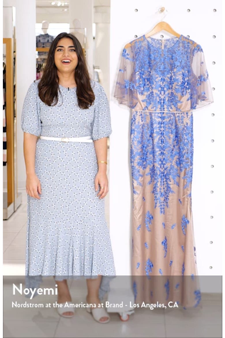 Floral Embroidered Evening Gown video