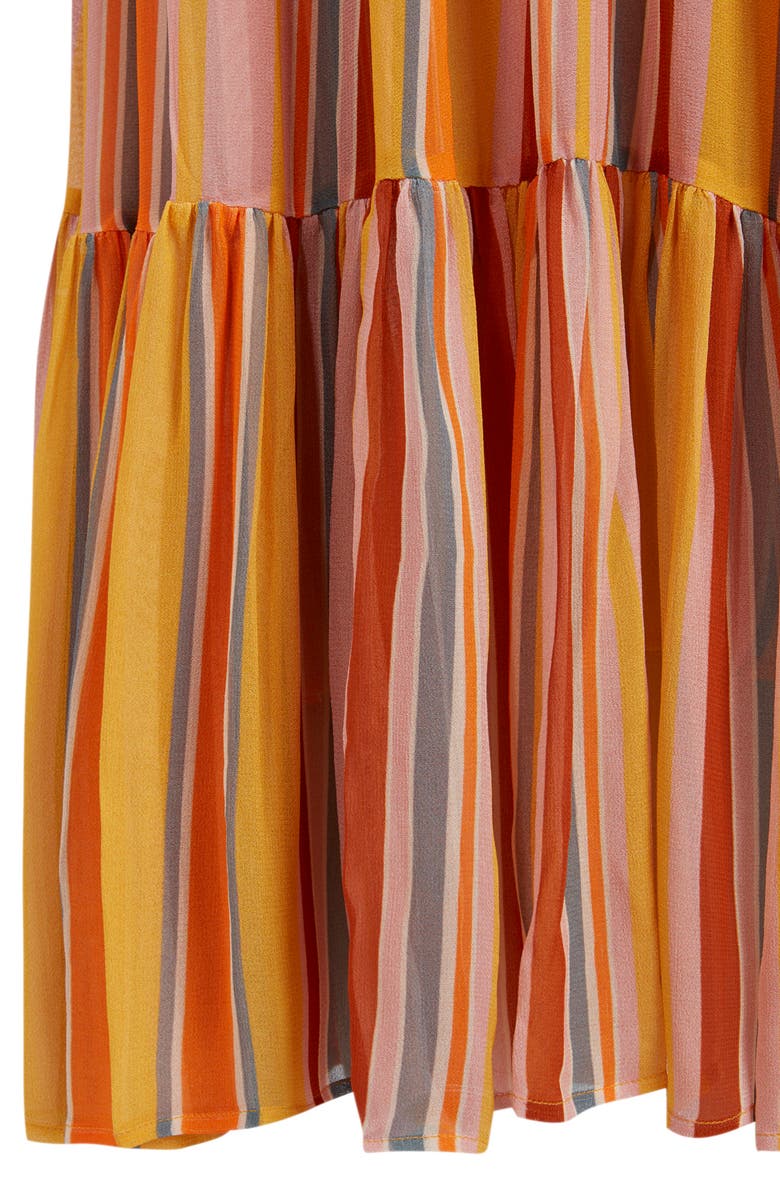 AllSaints Paola Stripe Sleeveless Dress, Alternate, color, 