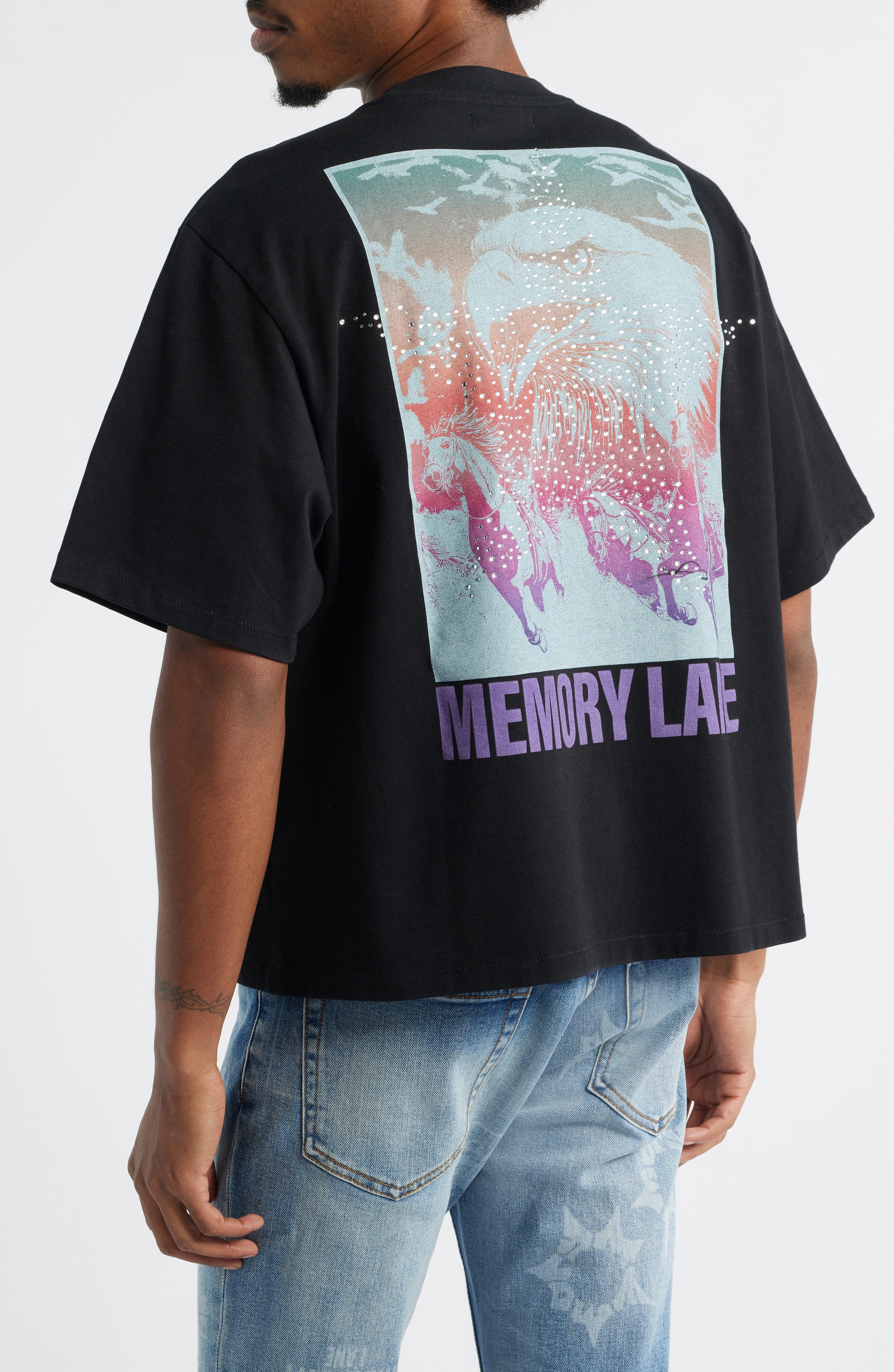 Oversize Maison Crop Graphic T-Shirt - image 2
