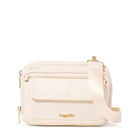 Modern Double Zip Crossbody Bag