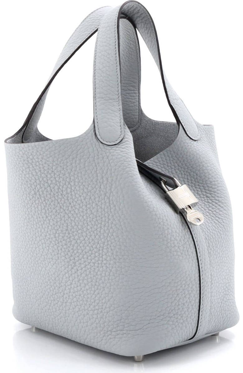 Pre-Owned Hermes Picotin Lock Bag Clemence PM, Alternate, color, Gris Pantin