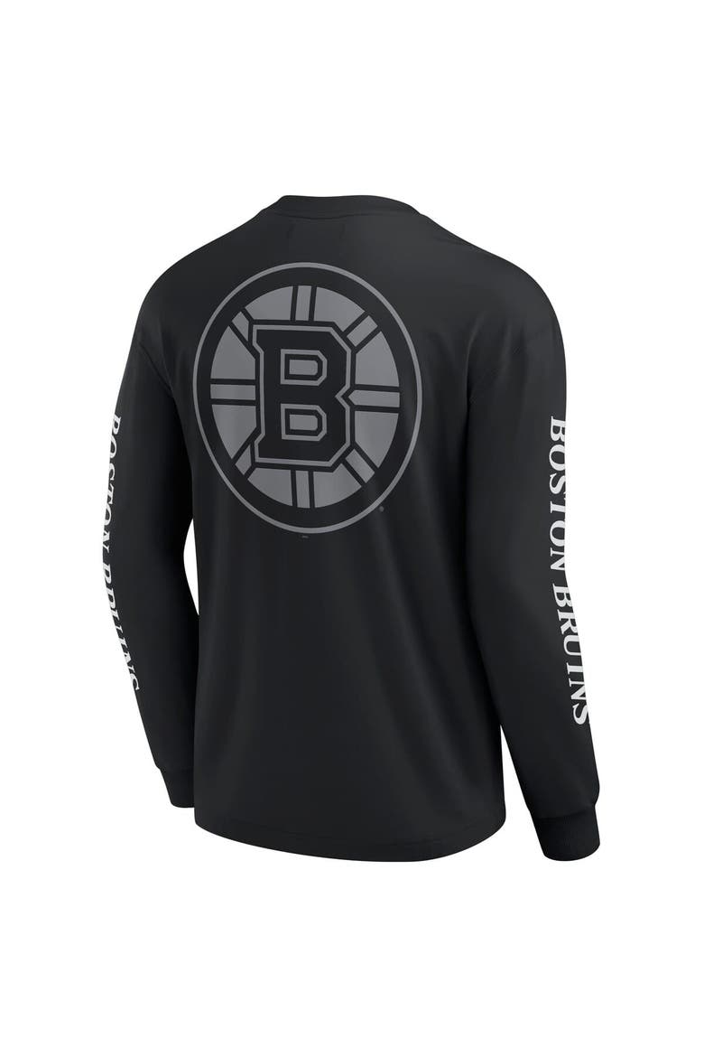 Men's Fanatics Black Boston Bruins Elements Strive Long Sleeve T-Shirt, Alternate, color, Black