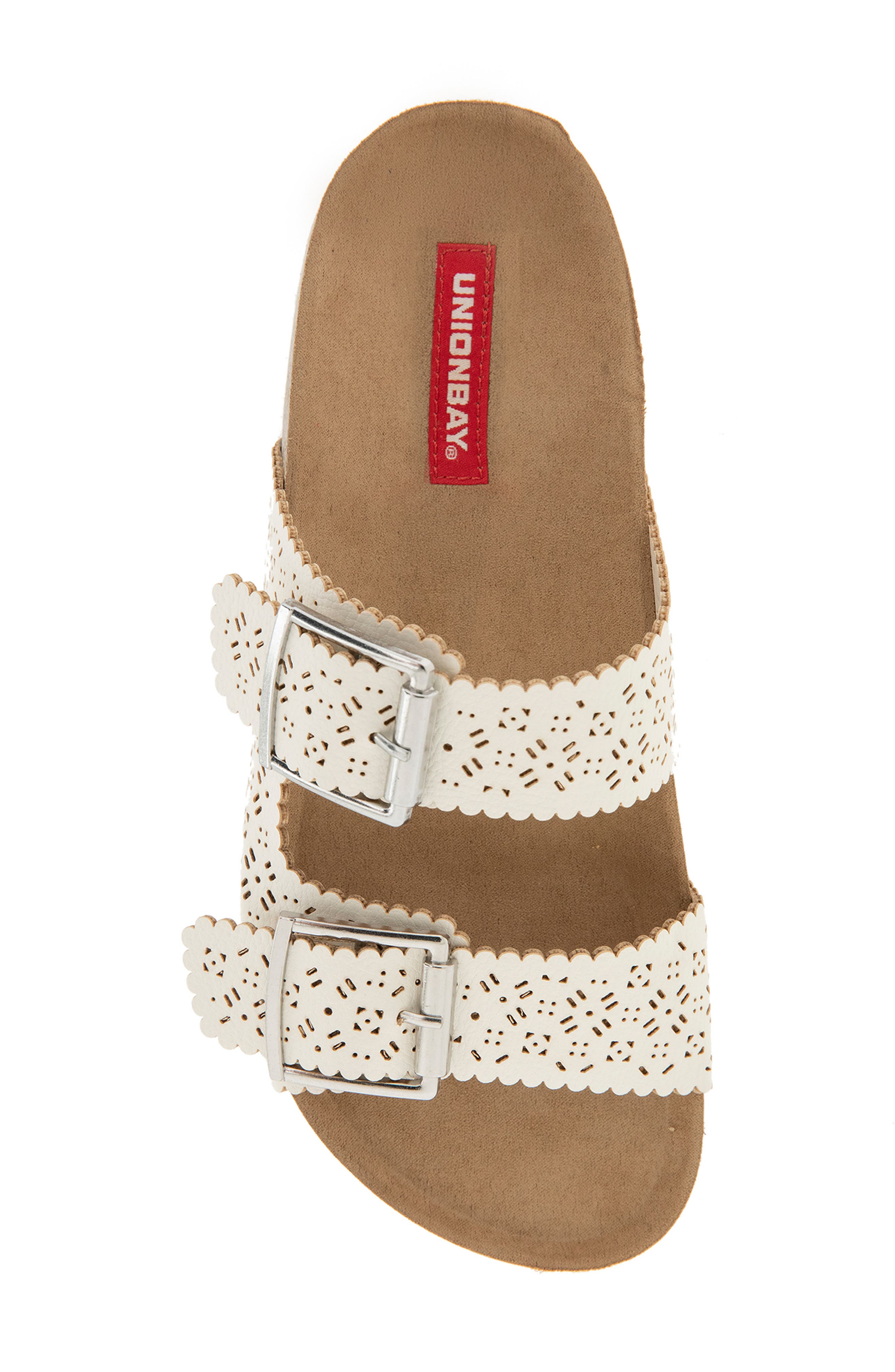 UNIONBAY Milano Slide Sandal, Alternate, color, White