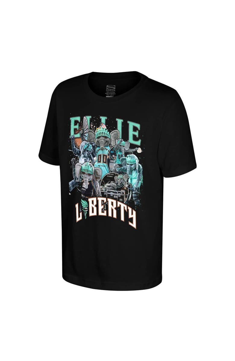 Stadium Essentials Youth Stadium Essentials Black New York Liberty Ellie Crossroads T-Shirt, Alternate, color, Black