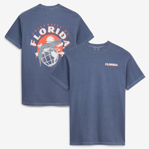 Men's  Navy Florida Gators Comfort Colors Team Statue T-Shirt