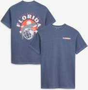 IMAGE ONE Men's Navy Florida Gators Comfort Colors Team Statue T-Shirt
