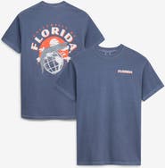 IMAGE ONE Men's Navy Florida Gators Comfort Colors Team Statue T-Shirt