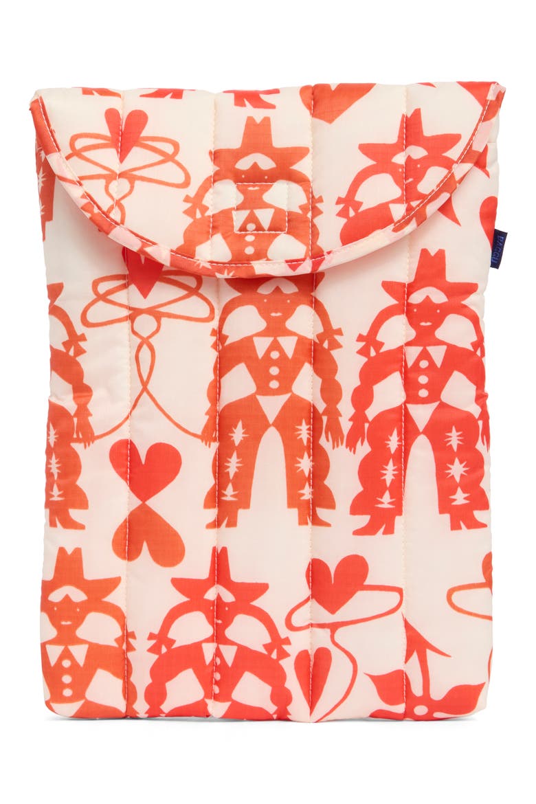 Puffy 13" Laptop Sleeve, Main, color, COWGIRL