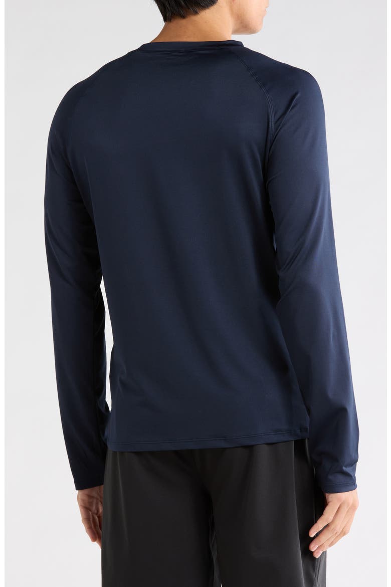 Long Sleeve Rashguard Shirt, Alternate, color, NAVY
