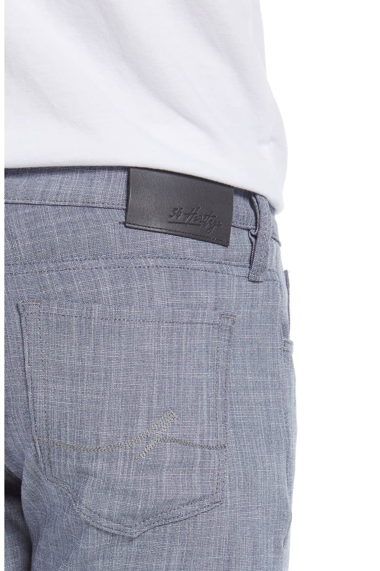 Courage Straight Leg Stretch Chambray Pants, Alternate, color, GREY CROSS TWILL
