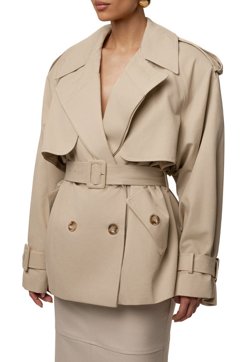 Classic Oversized Trench, Alternate, color, Khaki