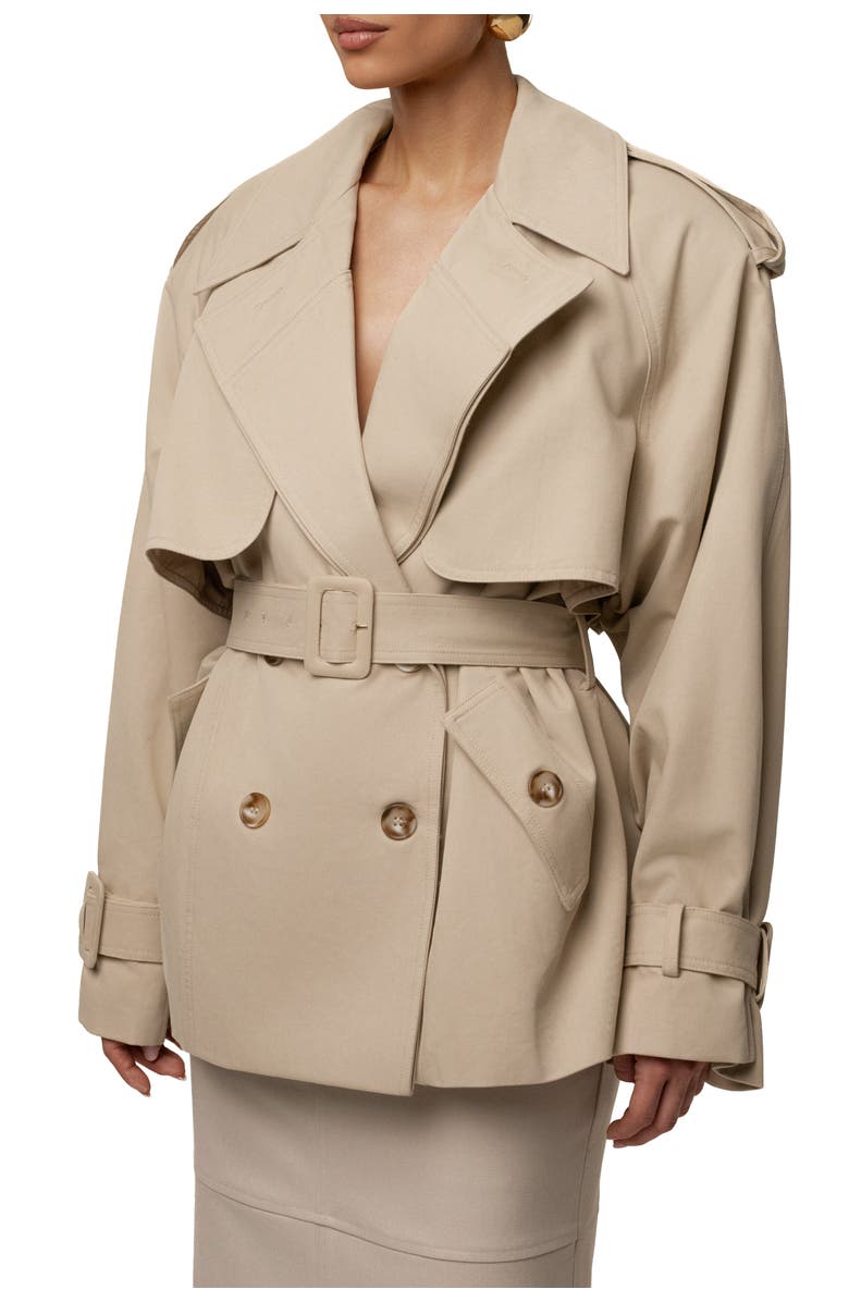 JLUXLABEL Classic Oversized Trench, Alternate, color, Khaki