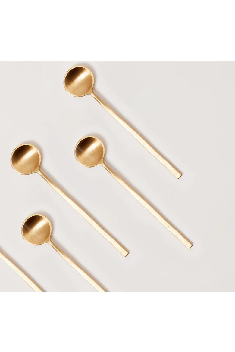 Wabi Dessert Spoons - Set of 4, Main, color, Brass