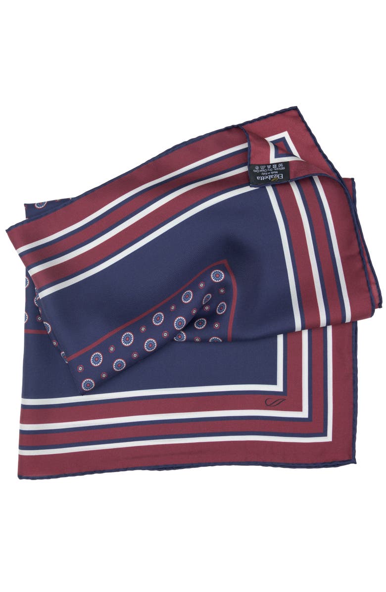 Elizabetta Aldo - Silk Neckerchief for Men, Alternate, color, Navy