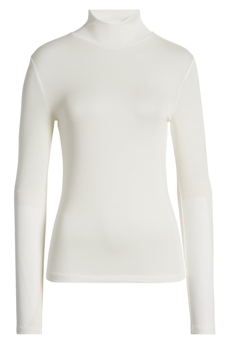 Mock Neck Top, Alternate, color, IVORY