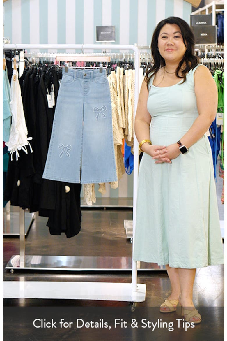 Kids' Bow Wide Leg Jeans video