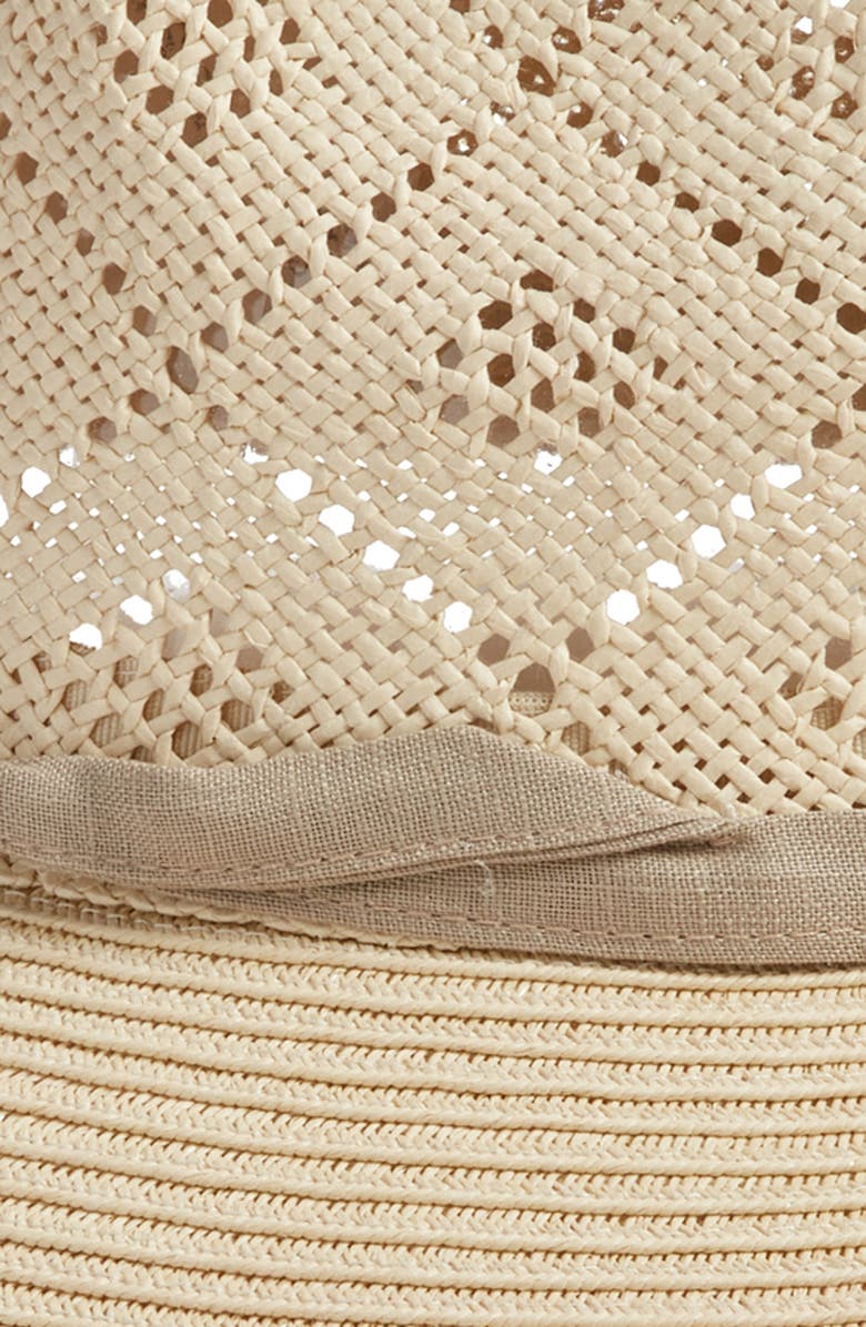 Treasure & Bond Diamond Weave Straw Panama, Alternate, color, 