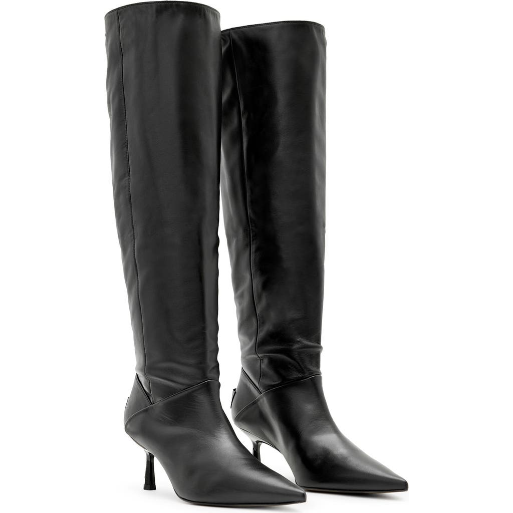 Allsaints Odyssey Slouch Boot In Black